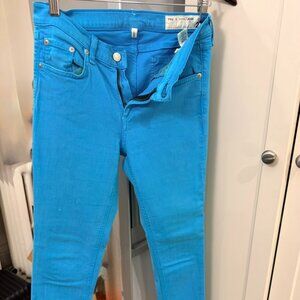 Rag and Bone Teal Skinny Jeans